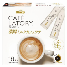 AGF 브랜디 카페라토리 진한 우유 카페라떼 18개입