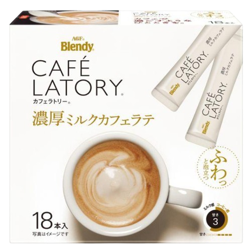 AGF 브랜디 카페라토리 진한 우유 카페라떼 18개입