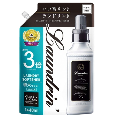 란도린 섬유유연제 특대용량 클래식 플로랄 리필 1440ml