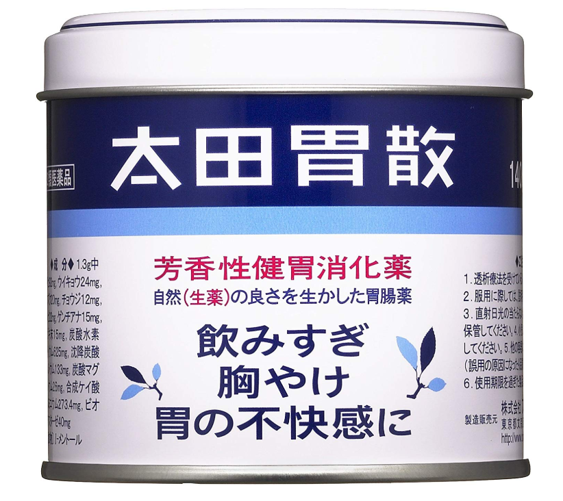 오타이산 일본소화제 캔형 140g
