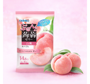 일본 오리히로 곤약젤리 복숭아 1봉지 (6개입)