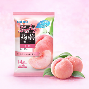일본 오리히로 곤약젤리 복숭아 1봉지 (6개입)