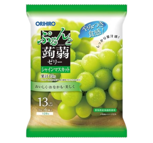 일본 오리히로 곤약젤리 청포도 1봉지 (6개입)