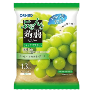 일본 오리히로 곤약젤리 청포도 1봉지 (6개입)