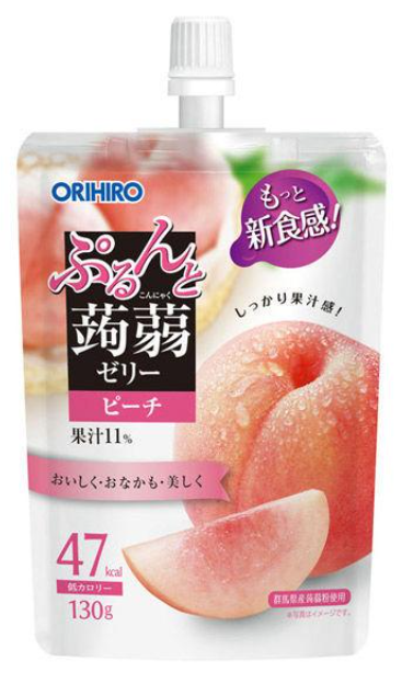 오리히로 곤약젤리 복숭아 파우치형 130g