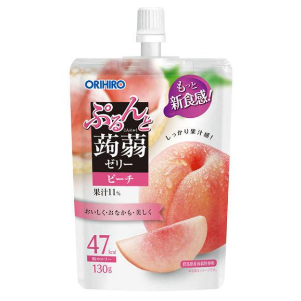 오리히로 곤약젤리 복숭아 파우치형 130g