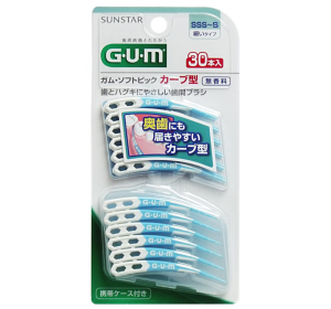 검 소프트 곡선형 치간칫솔 30P 사이즈 SSS~S