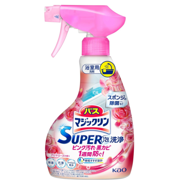 욕실 매직클린 거품 스프레이 슈퍼 아로마로즈 본체(380ml)