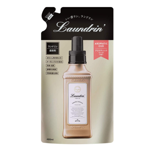 란도린 섬유유연제 아로마 우드 리필 480ml