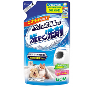 라이온 반려동물 천제품 전용 세탁 세제 리필 320g