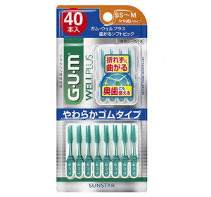 껌웰 플러스 휘어지는 소프트픽 SS-M 40개