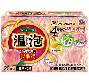 온포 입욕제 탄산탕 복숭아 4종 20개입
