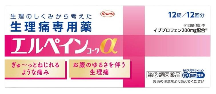 엘페인 코와 생리통 진통제 12정