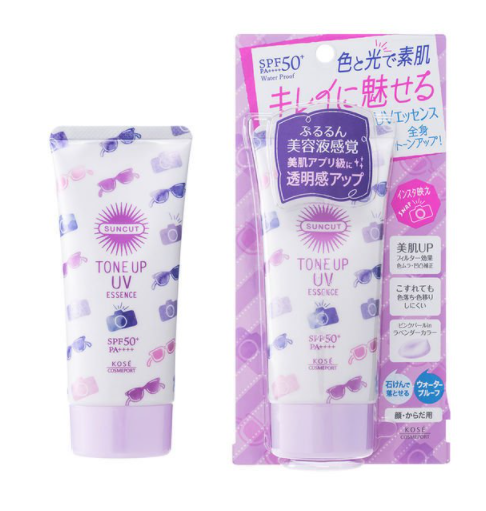 선컷 톤업 UV 에센스 SPF50+・PA++++ 80g 워터프루프 선스크린