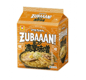 마루짱 봉지라면 ZUBAAAN 진한 된장라멘 3개입