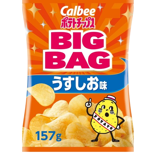 칼비 감자칩 우스시오 소금맛 빅사이즈 157g