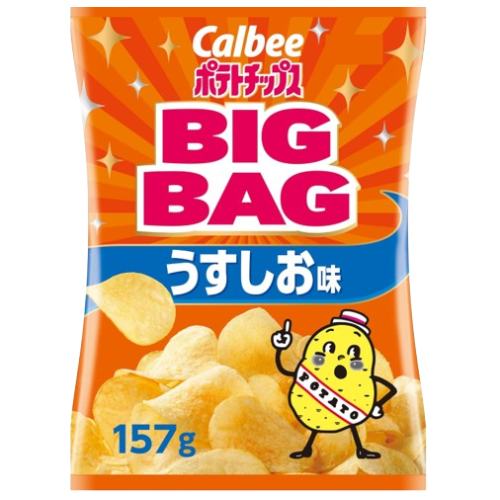 칼비 감자칩 우스시오 소금맛 빅사이즈 157g