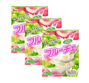 하우스식품 젤리 복숭아 무스카트 200g 3개 세트