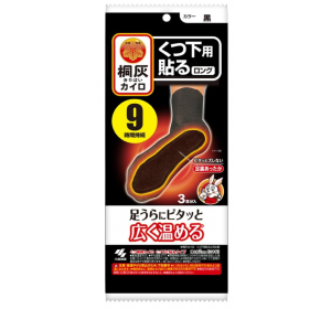 고바야시제약 양말에 붙이는 핫팩 검정 3켤레