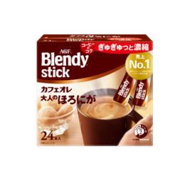 AGF 브랜디 스틱 카페오레 진한맛 24개입