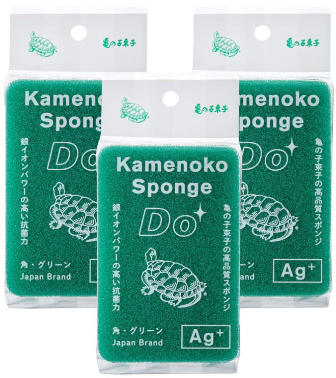 카메노코 거북이 스펀지 그린 3개 세트