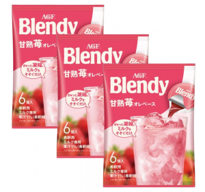 아지노모토 AGF 브랜디 포션 감숙딸기 오레 6개입 3개 세트