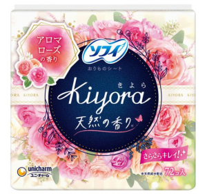 소피 키요라 팬티라이너 아로마로즈 14cm 72매입