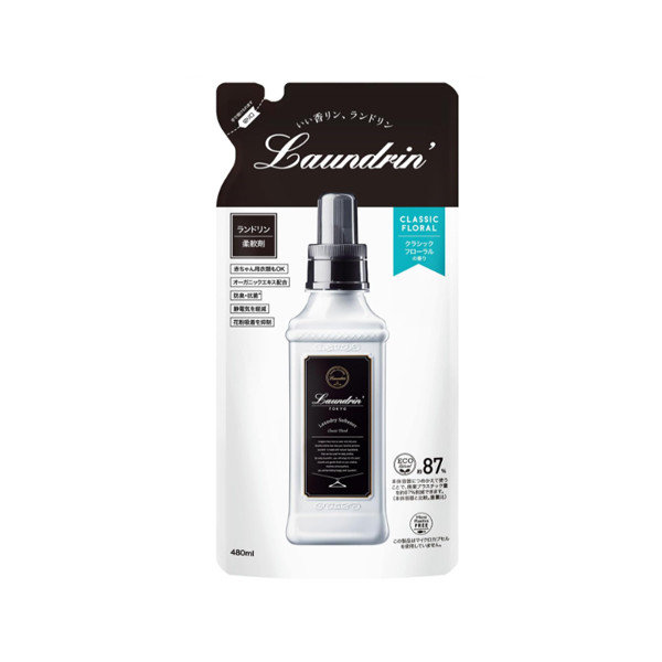 란도린 섬유유연제 클래식 플로랄 리필 480ml