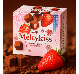 (겨울한정)메이지 멜티키스 진한 딸기 초콜릿 53g