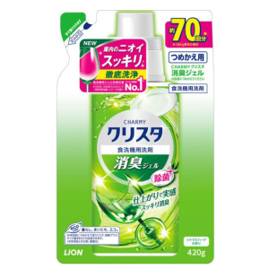 라이온 차미 크리스타 탈취젤 식기세척기용 세제 리필 420g