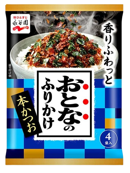 나가타니엔 어른의 가다랭어 후리카케 4개입