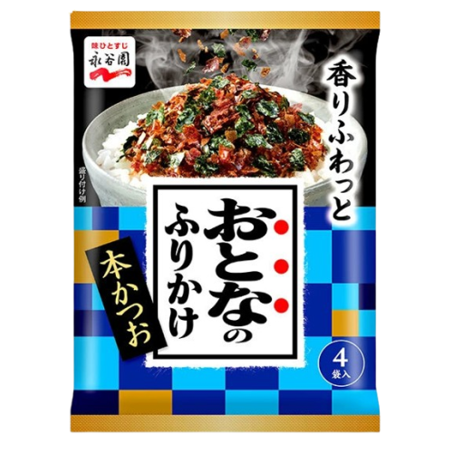 나가타니엔 어른의 가다랭어 후리카케 4개입