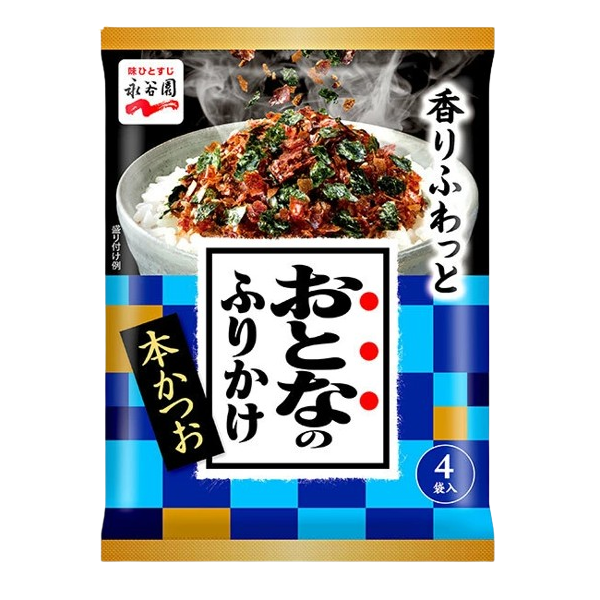 나가타니엔 어른의 가다랭어 후리카케 4개입