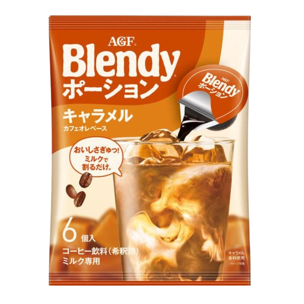 아지노모토 AGF 블랜디 포션 커피 카라멜 오레 6개입