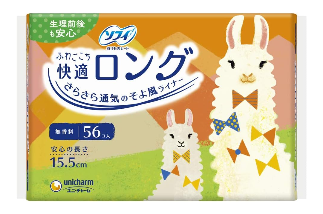 소피 푹신한 롱 팬티라이너 56개입