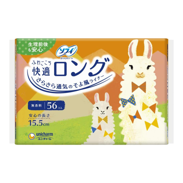 소피 푹신한 롱 팬티라이너 56개입