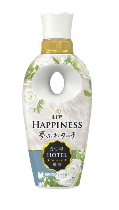 레노아 해피니스 섬유유연제 화이트티향기 본체 450ml
