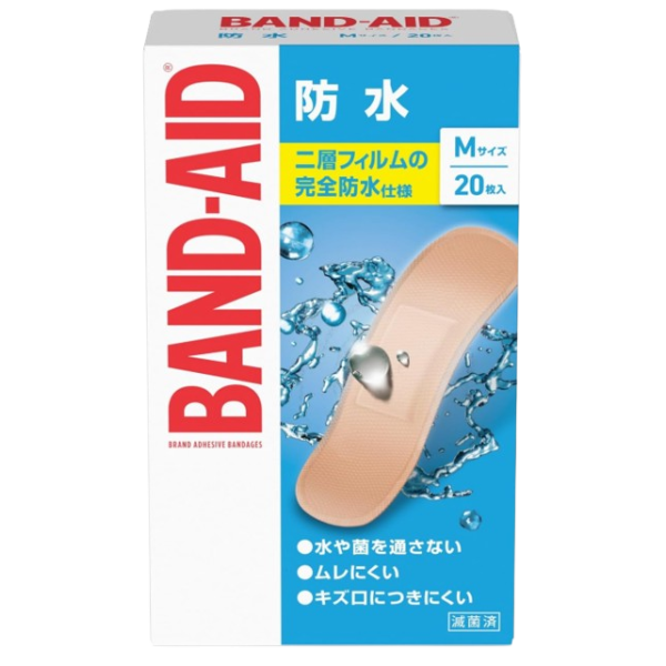 밴드에이드 구급 반창고 방수 M사이즈 20매