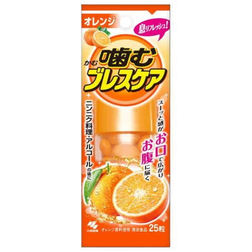 고바야시 씹어먹는 브레스케어 오렌지 25정
