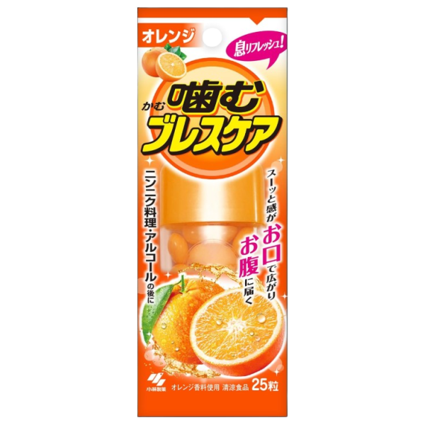 고바야시 씹어먹는 브레스케어 오렌지 25정