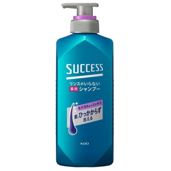 카오 석세스 린스가 필요없는 아쿠아시트러스향 약용 샴푸 400ml