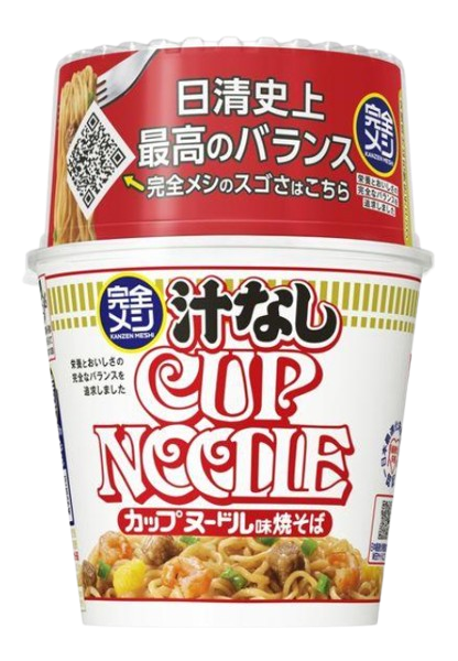 닛신 완전메시 국물 없는 컵누들 111g