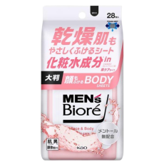 비오레 맨즈 바디시트 마일드 플로럴향 28매입