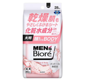 비오레 맨즈 바디시트 마일드 플로럴향 28매입