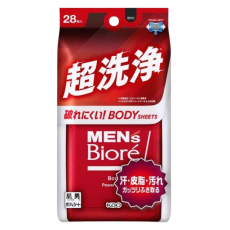 비오레 맨즈 바디시트 세척타입 은은한 시트러스향 28매입