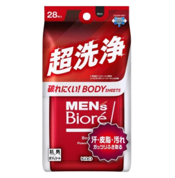 비오레 맨즈 바디시트 세척타입 은은한 시트러스향 28매입