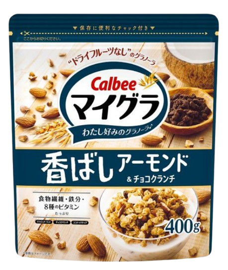 칼비 마이구라 고소한 아몬드 초코 크런치 그래놀라 400g