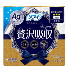 소피 키요라 팬티라이너 Ag 무향료 14cm 62매입