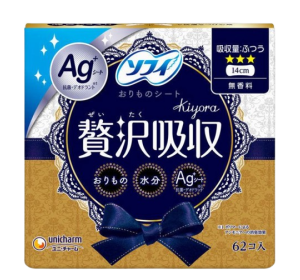 소피 키요라 팬티라이너 Ag 무향료 14cm 62매입