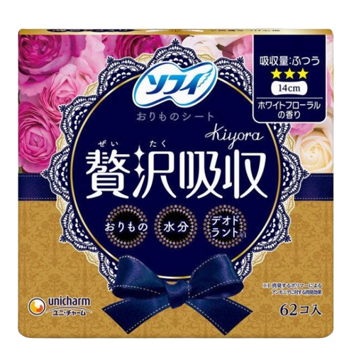 소피 키요라 팬티라이너 플로럴 14cm 62매입